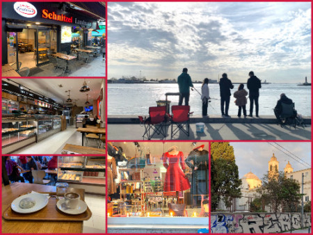 019 Walk portside and town, with coffee and chocolate Manju